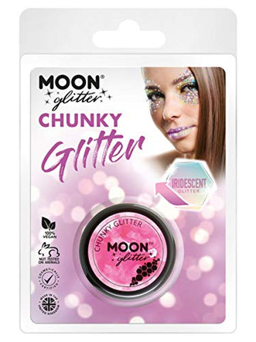 Moon Glitter Iridescent Chunky Glitter Pink