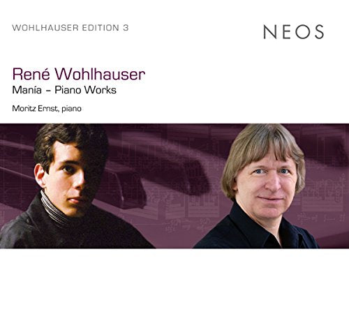"CD cover with two men's portraits and text on a white and purple background."