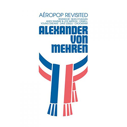 "Album cover with blue and red abstract design and artist's name."