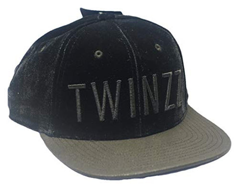 Twinzz Luxury Velvet Snapback Cap Black