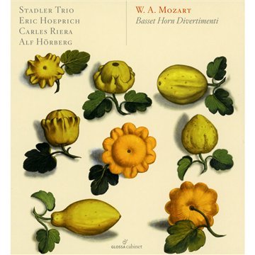 CD cover featuring yellow flowers and fruit on a beige background.