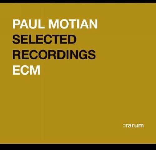 Brown album cover with white and black text, featuring "PAUL MOTIAN SELECTED RECORDINGS ECM".