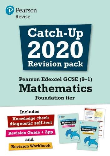 Pearson REVISE Edexcel GCSE (9-1) Maths Foundation Catch-up Revision Pack: for home learning, 2022 and 2023 assessments and exams (REVISE Edexcel GCSE Maths 2015)