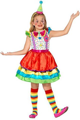 Deluxe Clown Girl Costume - Girls