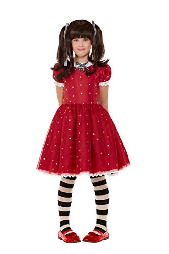 Smiffys 52366L Officially Licensed Santoro Ruby Costume, Girls, Red, L - Age 10-12 years
