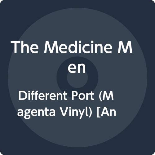 "Dark blue vinyl record with white text on a dark blue background."