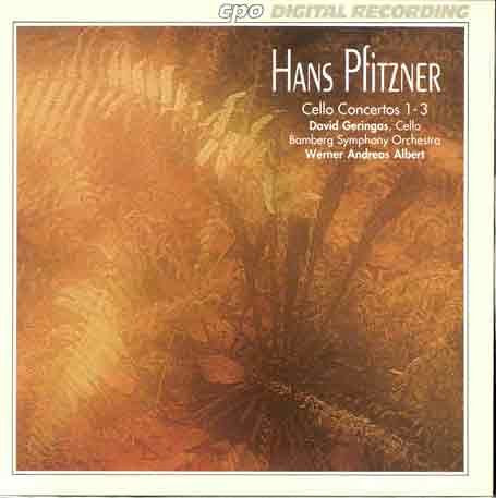 Geringasbamberg Soalbert - Hans Pfitzner: Cello Concertos 1-3 [CD]