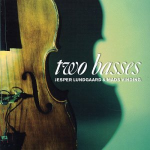 CD cover featuring a double bass with shadowy figure against a green background.