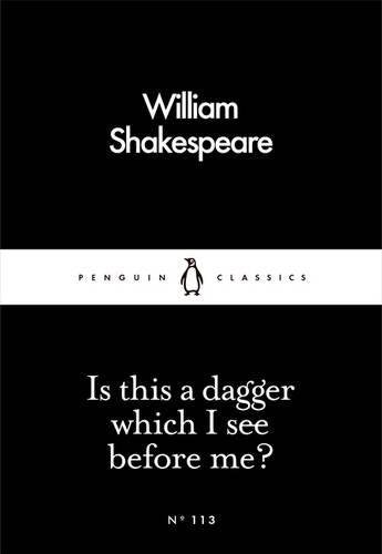 "Black book cover with white text, featuring 'William Shakespeare' and Penguin Classics logo."