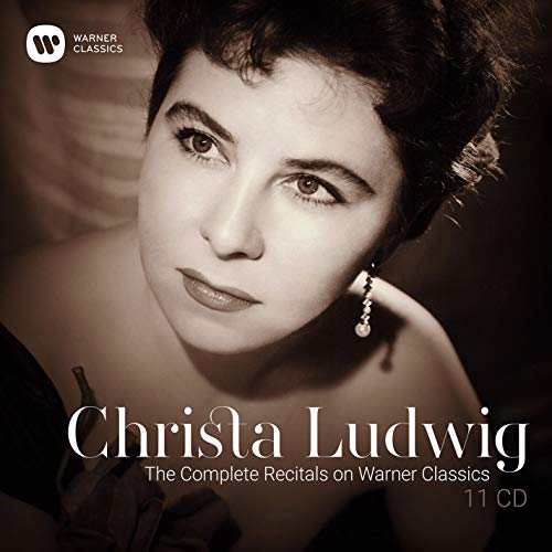 Black-and-white album cover featuring a woman's portrait with text and a logo.