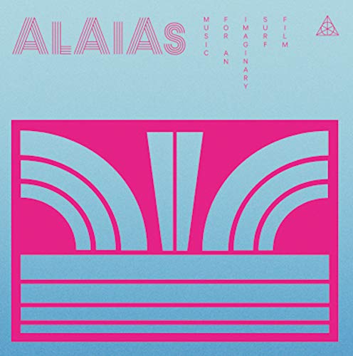 A CD album cover with pink and blue geometric shapes on a blue background.