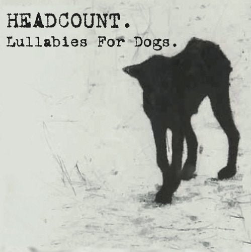 "Album cover featuring a black dog silhouette against a grey background with text."