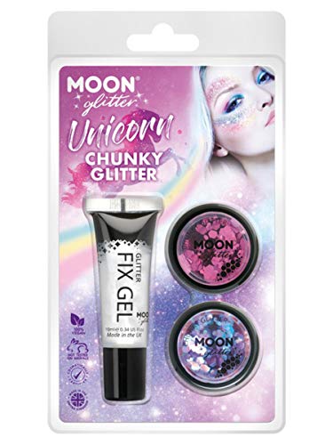 Moon Glitter Themed Clamshells Pink