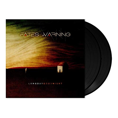 "Fates Warning" album "Long Day Good Night" CD case and disc on a white background.