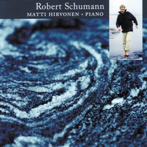A CD cover featuring a man standing on snow, with a blue swirled background.