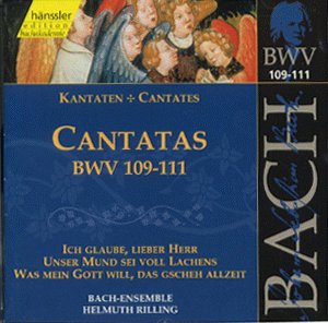 A CD cover with blue background, yellow text, and a banner showing choir members.