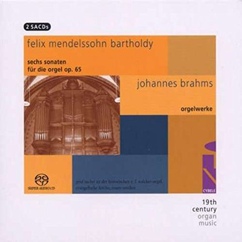 Gerd Zacher - Mendelssohn: Six Sonatas For Organ , Op . 65; Brahms: Organ Works [CD]