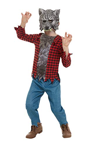Smiffys 50789S Werewolf Costume, Boys, Red, S - Age 4-6 years
