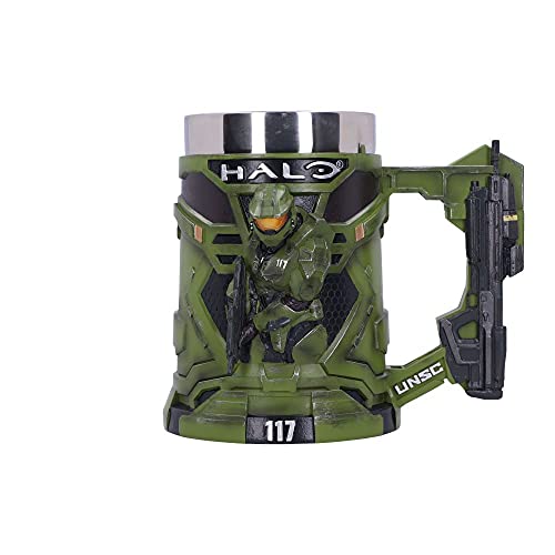 Nemesis Now Halo Master Chief Tankard 15.5cm, Green