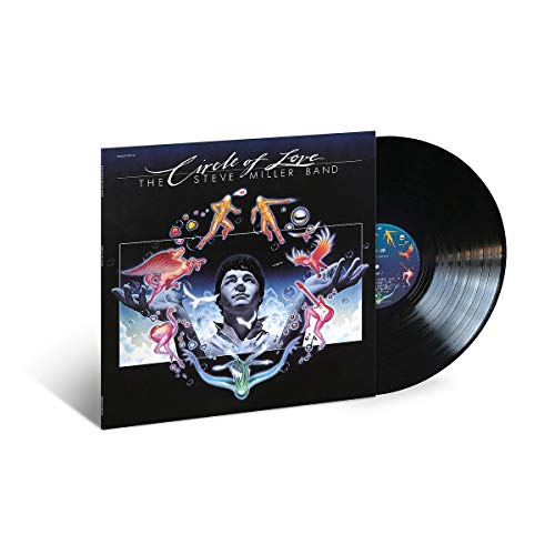 Vinyl album cover with surreal artwork featuring a man's head surrounded by dancing figures.