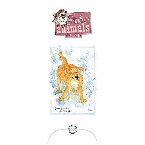 Alison's Animals Slim Calendar 2024