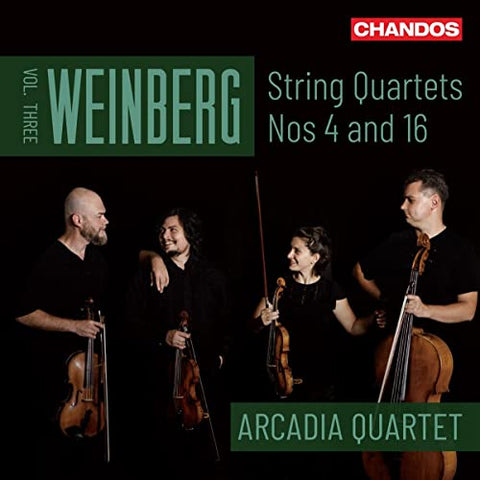 Arcadia Quartet - Mieczyslaw Weinberg: String Quartets, Vol. Three, Nos 4 and 16 [CD]