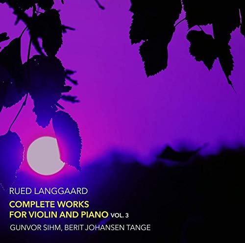 A CD cover with a purple sunset and silhouetted leaves, displaying text.