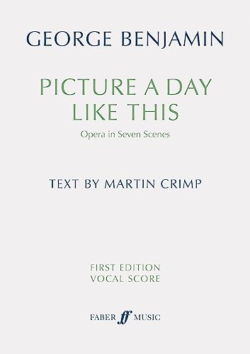 Picture a day like this (First Edition Vocal Score)