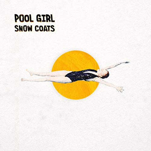 Vinyl record cover with a woman floating in front of a yellow circle.