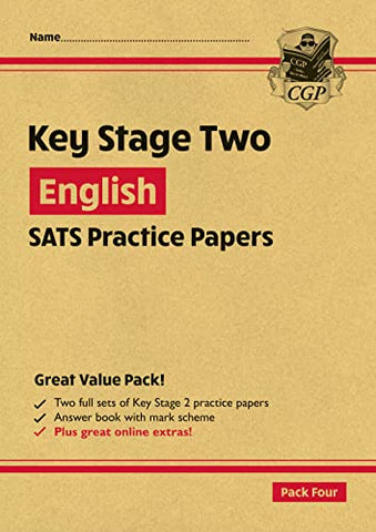 New KS2 English SATS Practice Papers: Pack 4 - for the 2022 tests (with free Online Extras) (CGP KS2 SATs Practice Papers)