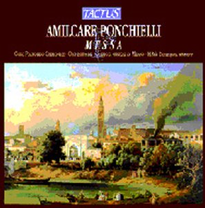 "CD cover with a painting of a town and tower, brown background."