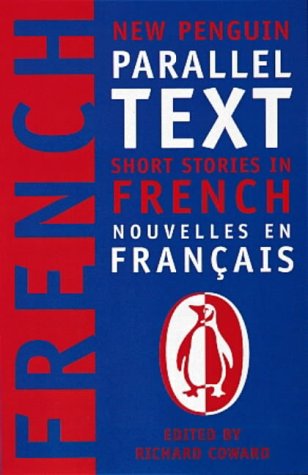 "Book cover with blue background, red and white text, and a penguin logo."