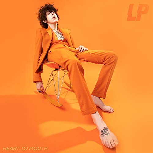 The image depicts a CD album cover featuring a man in an orange suit.