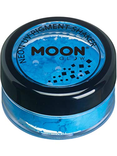 Monster Glow, Neon UV Pigment Shaker 5g - Loose pigment, Intense Blue