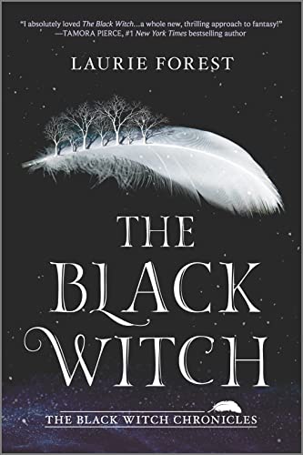 Book cover showing a white feather with trees on it against a dark background.