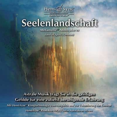 A CD cover with a cloudy, blue, and gold abstract background and white text.