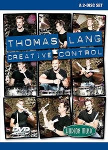 DVD cover featuring Thomas Lang playing drums in multiple poses, with "Creative Control" title.