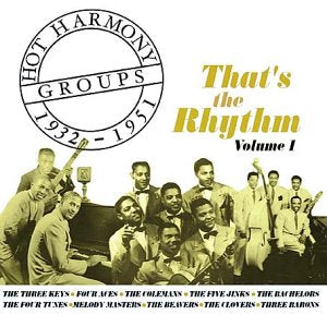 A CD cover featuring a black-and-white group photo with yellow and black text overlay.