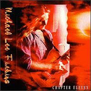 "Album cover with a man playing guitar, red-toned image, artist's name on the left."
