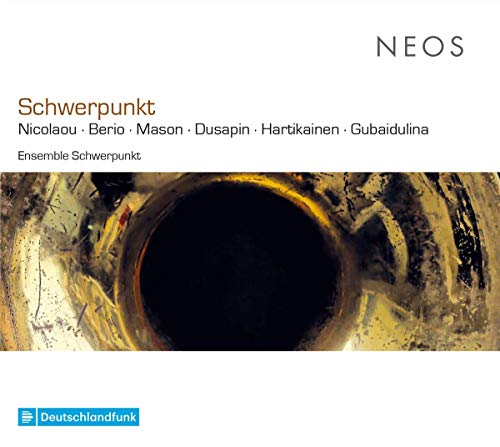 The image shows a CD cover featuring a dark, abstract, circular hole.