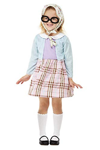 Toddler Old Lady Costume Blue - FEMALE