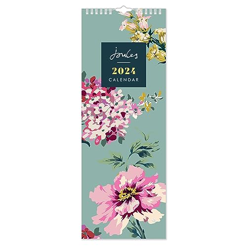 2024 Joules Floral Slim Wall Calendar Month To View