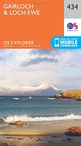 OS Explorer Map (434) Gairloch and Loch Ewe (OS Explorer Paper Map)