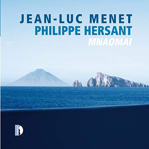 "CD cover featuring a serene ocean scene with islands and blue-toned text."