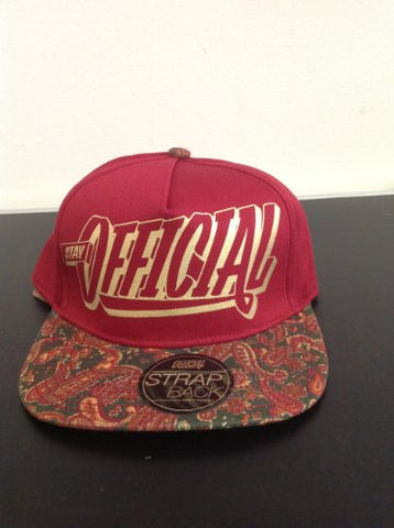 Official Red/paisley Snapback