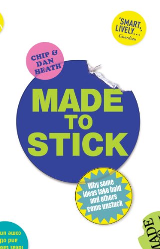 "Book cover with blue circle, torn edge, and colorful text bubbles on a white background."
