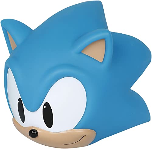 Sonic The Hedgehog 3D Shaped Mood Light. Bedroom Night Light. Soft Glow Lamp. Detailed 3D Sonic Head Shape. Officially Licensed Sonic The Hedgehog Merchandise