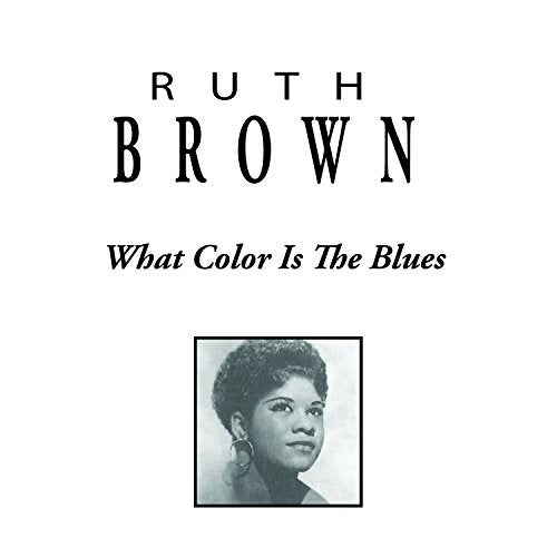 "CD cover with black and white photo of Ruth Brown on white background."
