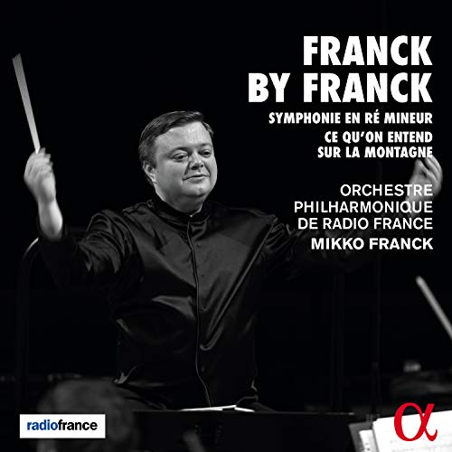 "CD cover with black background, conductor, and white and red text."