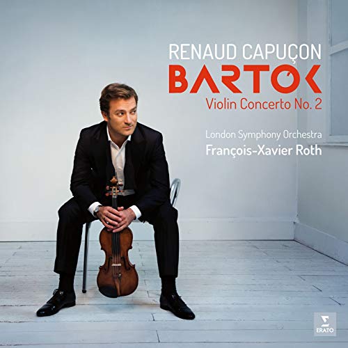 Vinyl album cover featuring a man sitting with a violin between his legs.